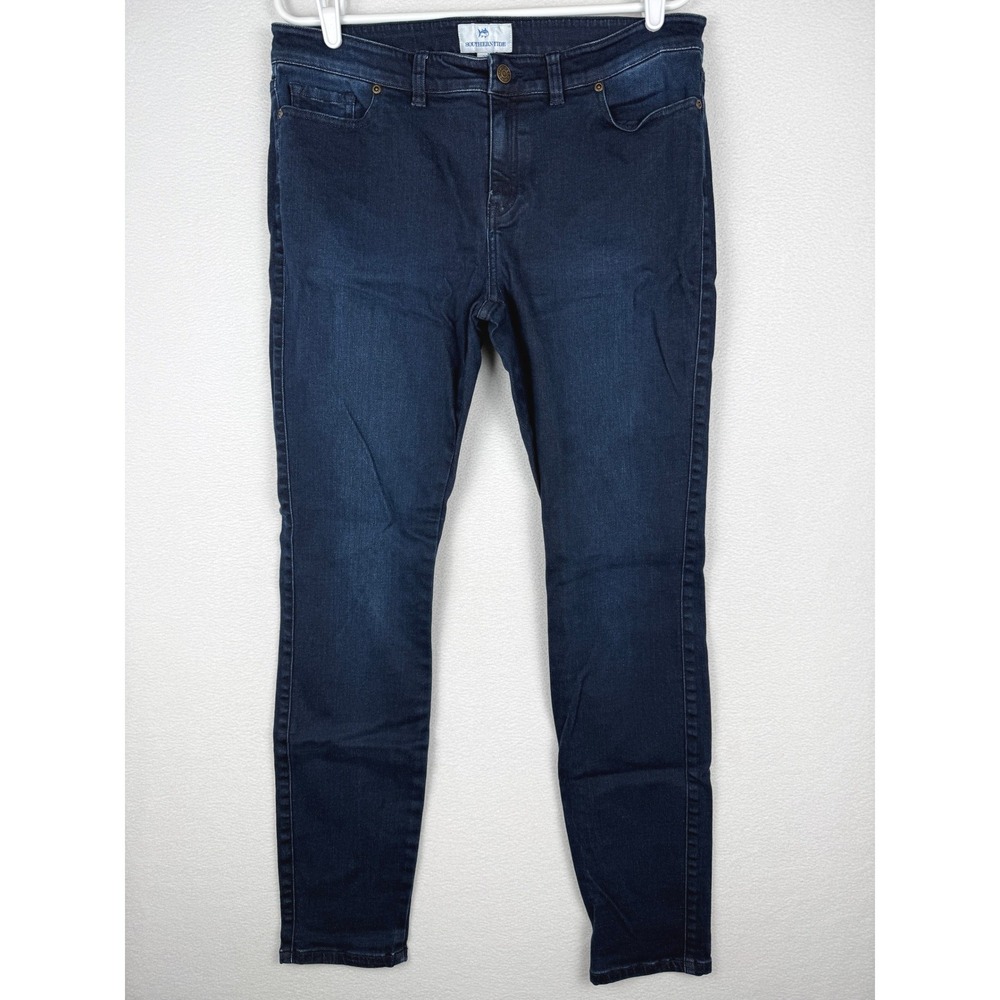 Southern Tide Jeans Mens 32 Dark Blue Slim Stretch Denim Pants